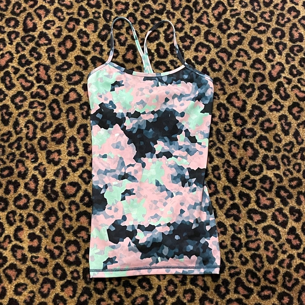 Lululemon Colorful Camouflage Tank Top
